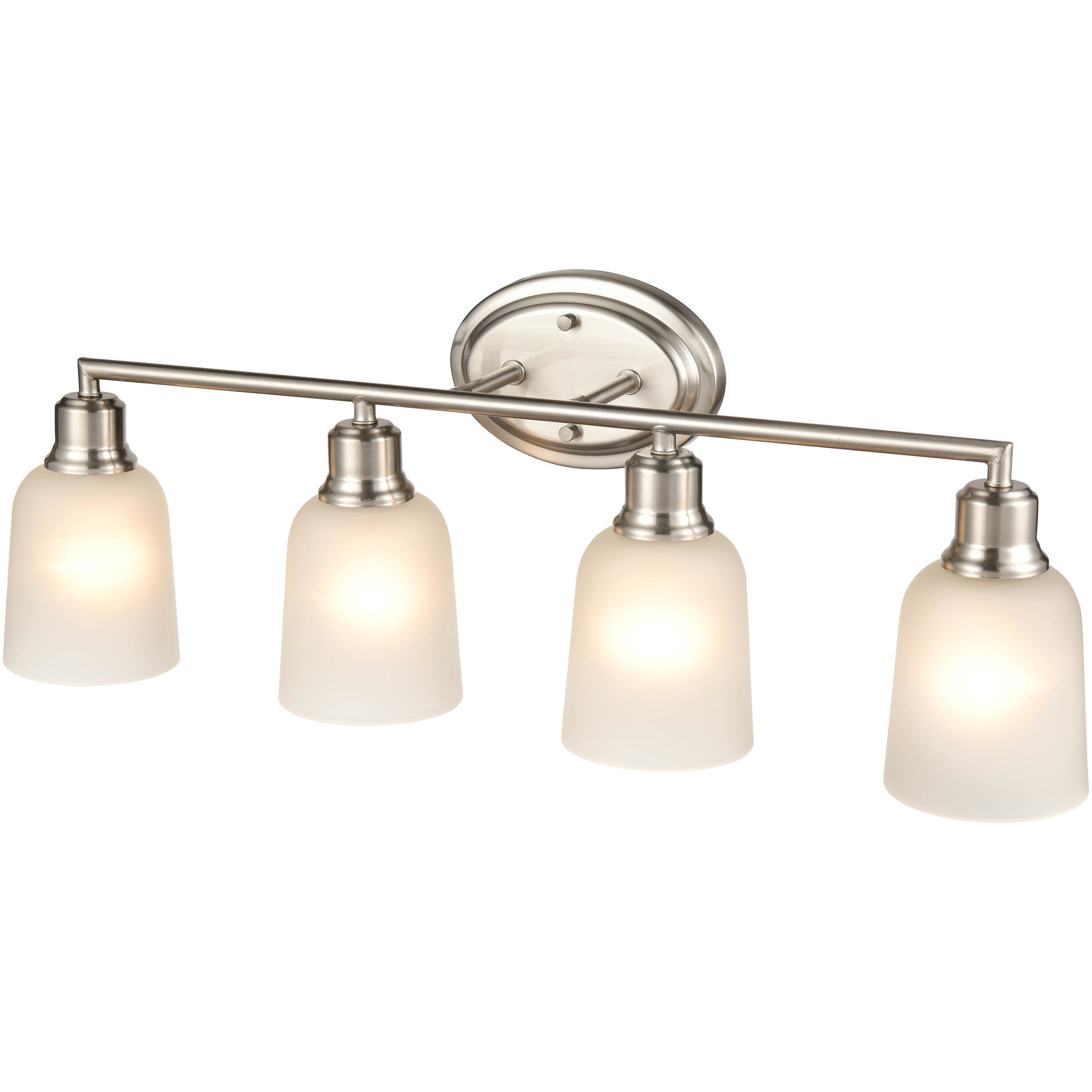 Amberle 4 Light 28 inch Brushed Nickel Bathroom Vanity Light Wall Light